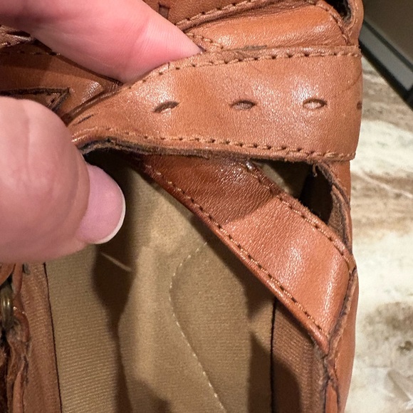 CLARK’S Tan Ashland Spin Q Slip-On Mary Jane Loafer Flat Leather Comfort Shoes - Picture 8 of 10